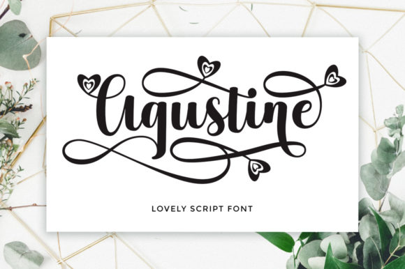Agustine Script: A Bold Handwritten Font for Creative Branding
