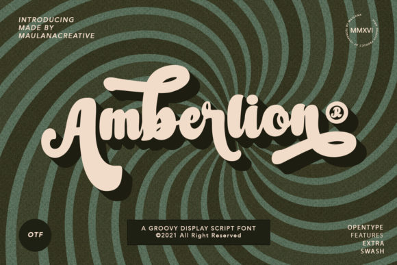 Amberlion Script: A Stylish Font for Editorial Design