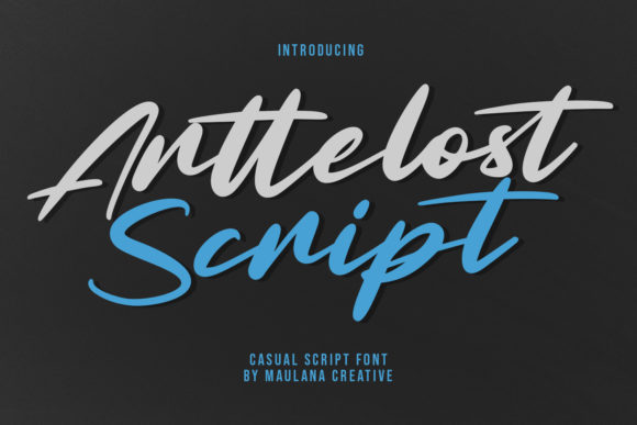 Arttelost Script: A Handwritten Font for Modern Editorial Design