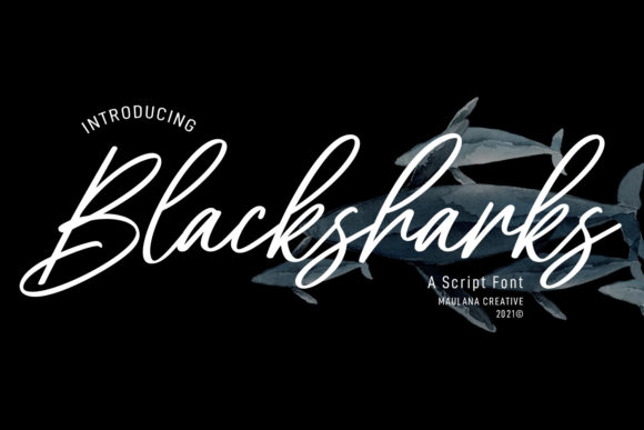 Blacksharks Script: A Playful Font for Editorial Design
