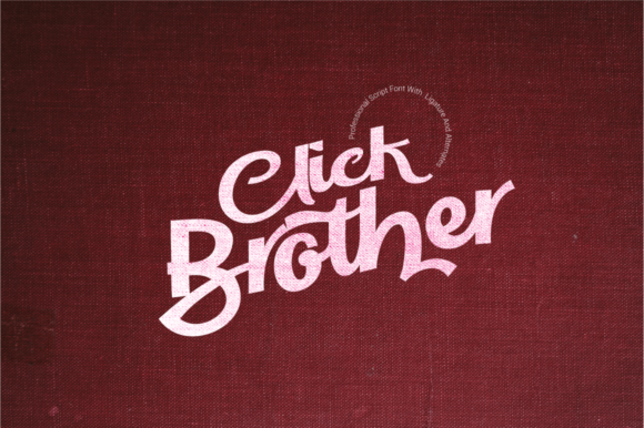 Click Brother Script: A Bold Handwritten Font for Digital Marketing