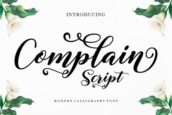 Complain Script: A Graceful Font for Editorial Design