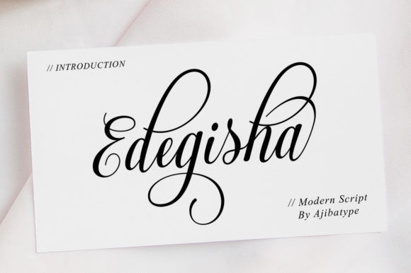 Edegisha Script: A Modern Typeface for Digital Marketing