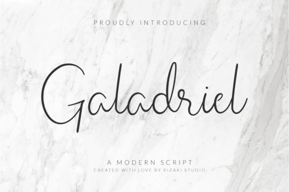 Galadriel Script for Web Design: A Stylish Font for Branding and Layouts