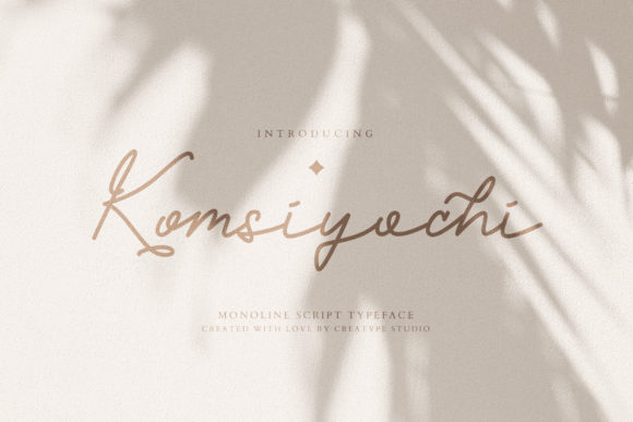 Komsiyochi Script: A Graceful Typeface for Editorial Design