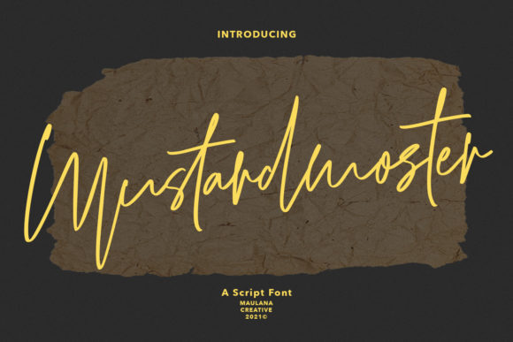 Mustardmoster Script: A Stylish Font for Branding