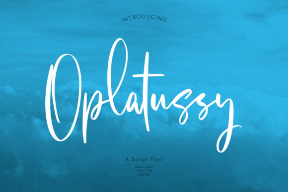 Oplatussy Script: A Luxurious Font for Branding Magic