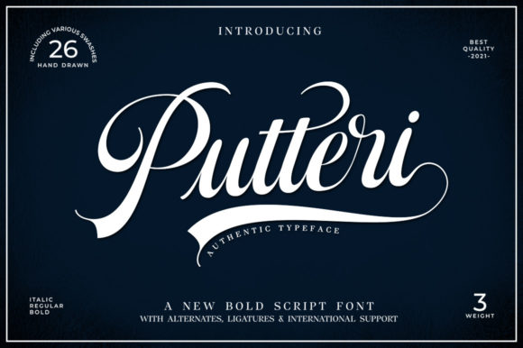 Putteri Script: A Designer's Take on a Creative Display Font