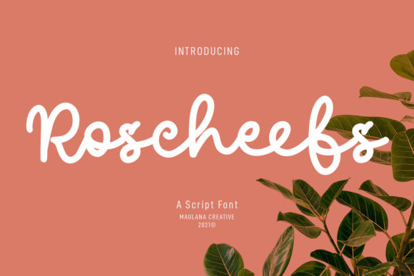 Roscheefs Script for Editorial Design