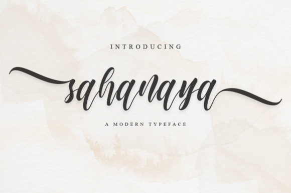 Sahanaya Script: A Stylish Font for Modern Web Design