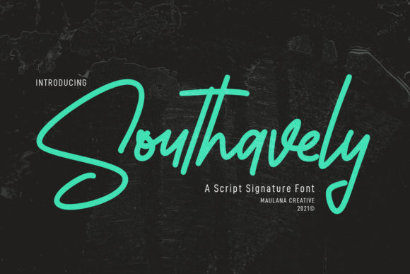 Southavely Script: A Stylish Font for Editorial Design