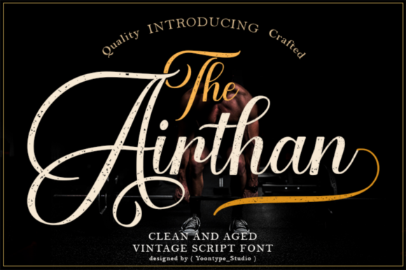 The Airthan Script: A Bold Handwritten Font for Your Brand